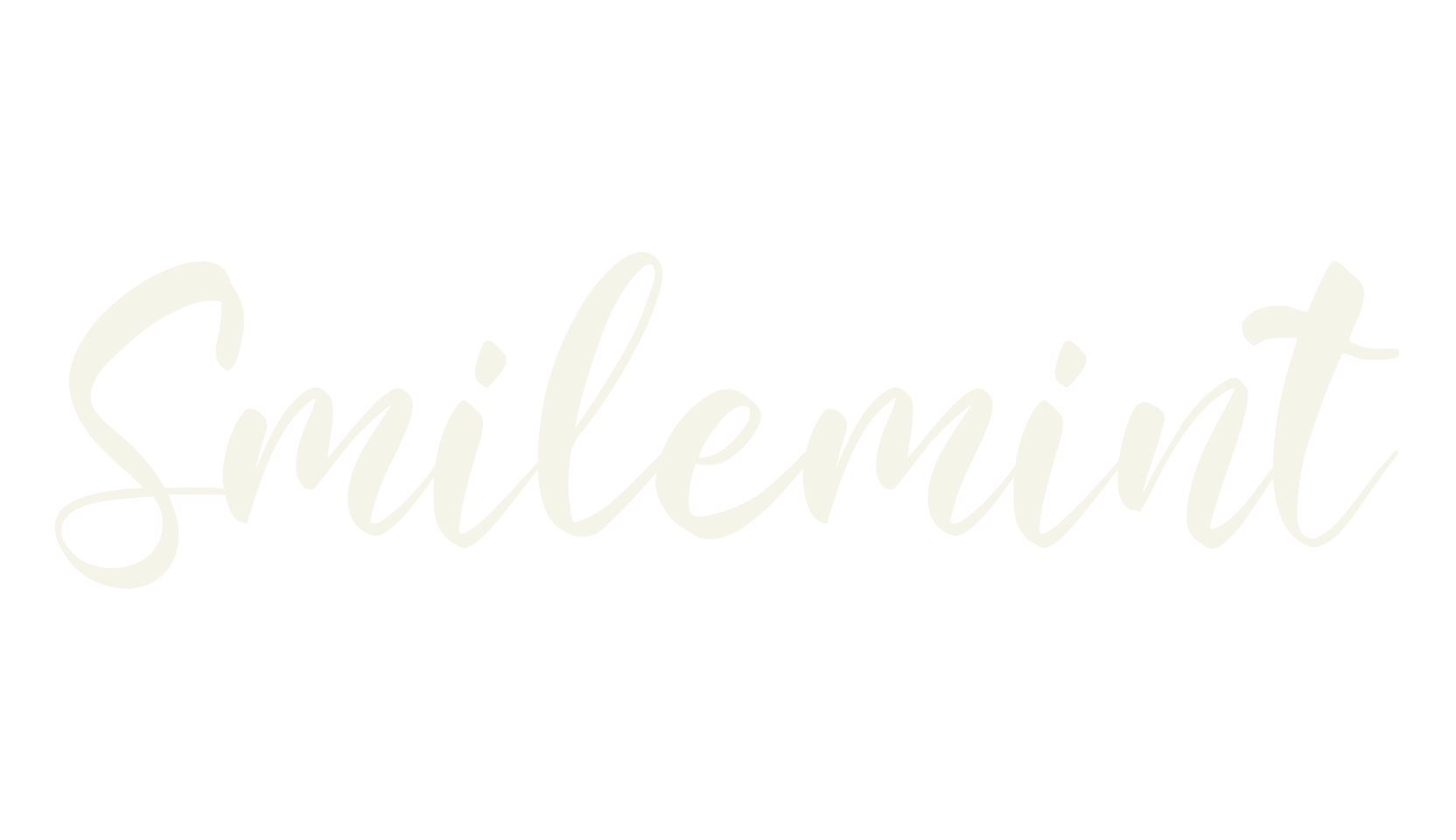 Smilemint, calligraphy font preview