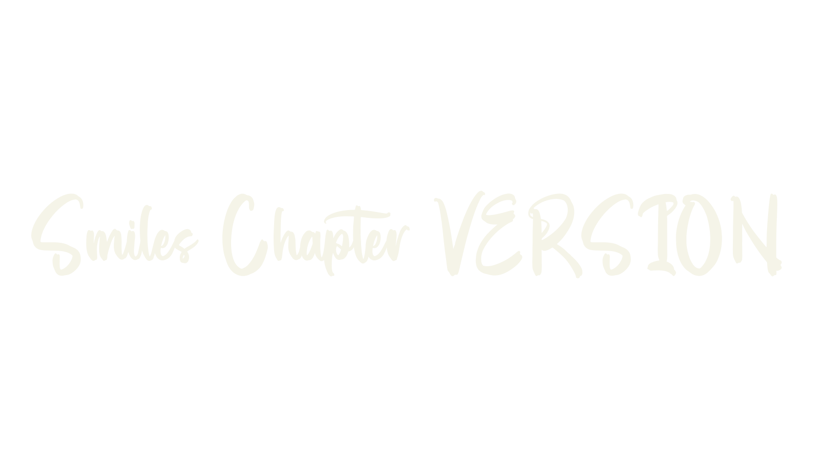Smiles Chapter VERSION, script font preview