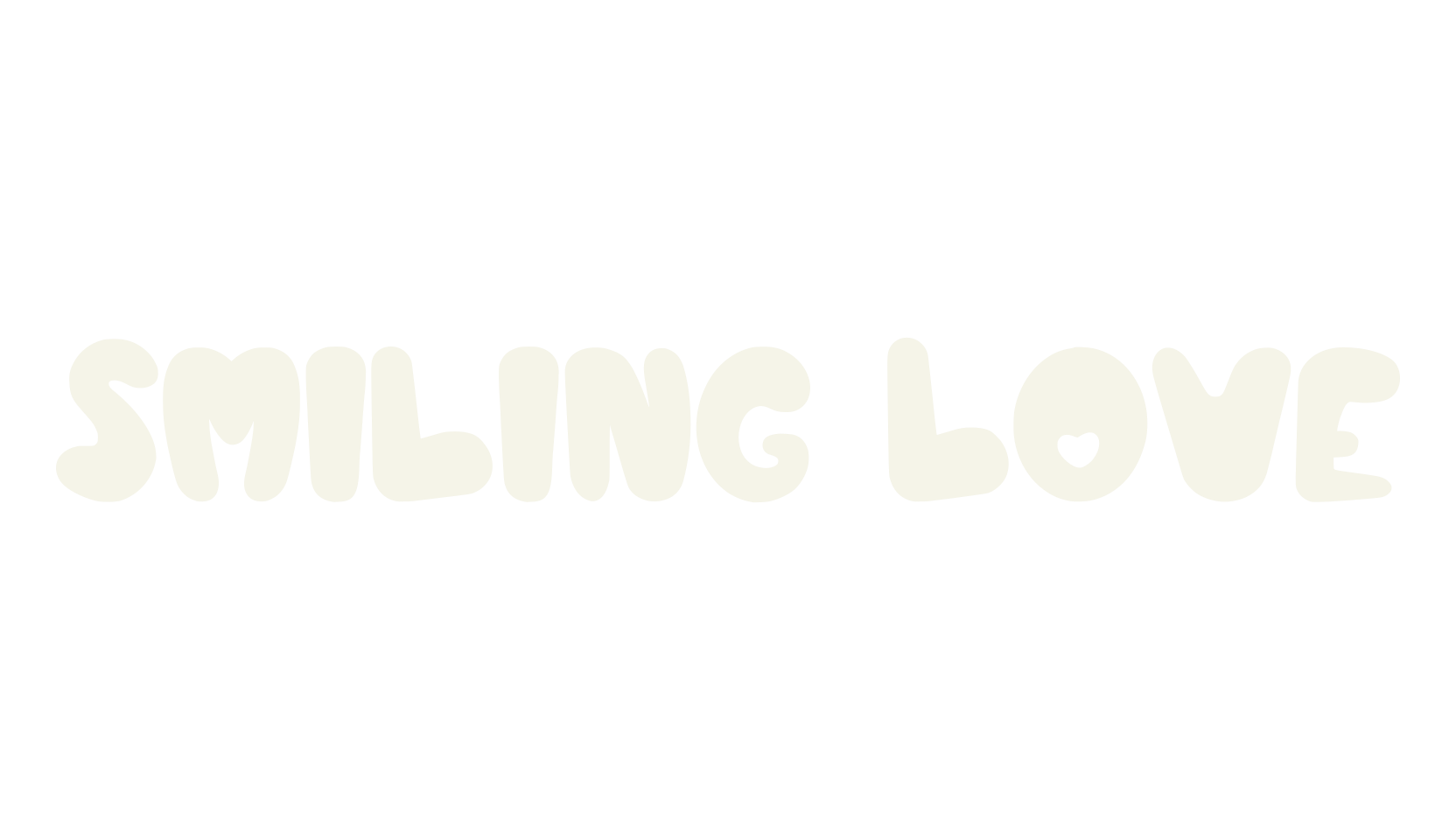 Smiling Love, cute font preview