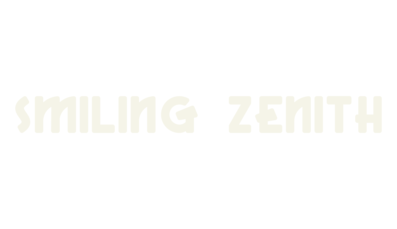 SMILING ZENITH, logo font preview