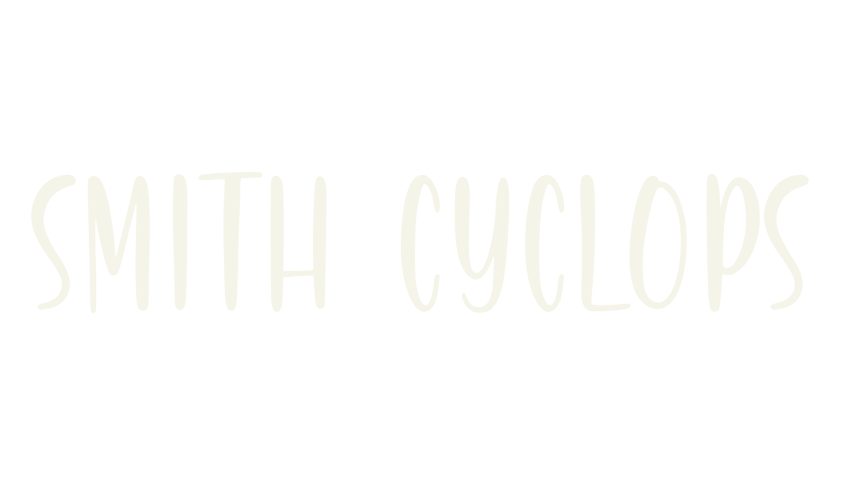 Smith Cyclops, typewriter font preview