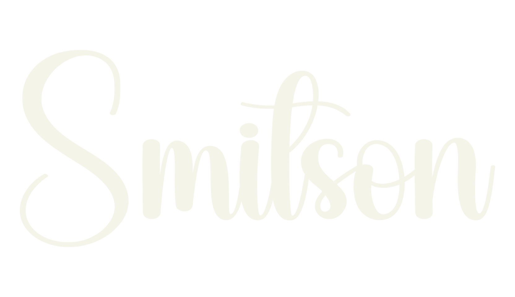 Smitson, signature font preview