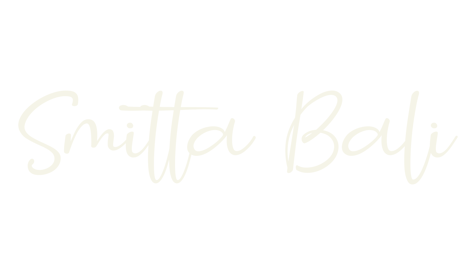 Smitta Bali, cursive font preview