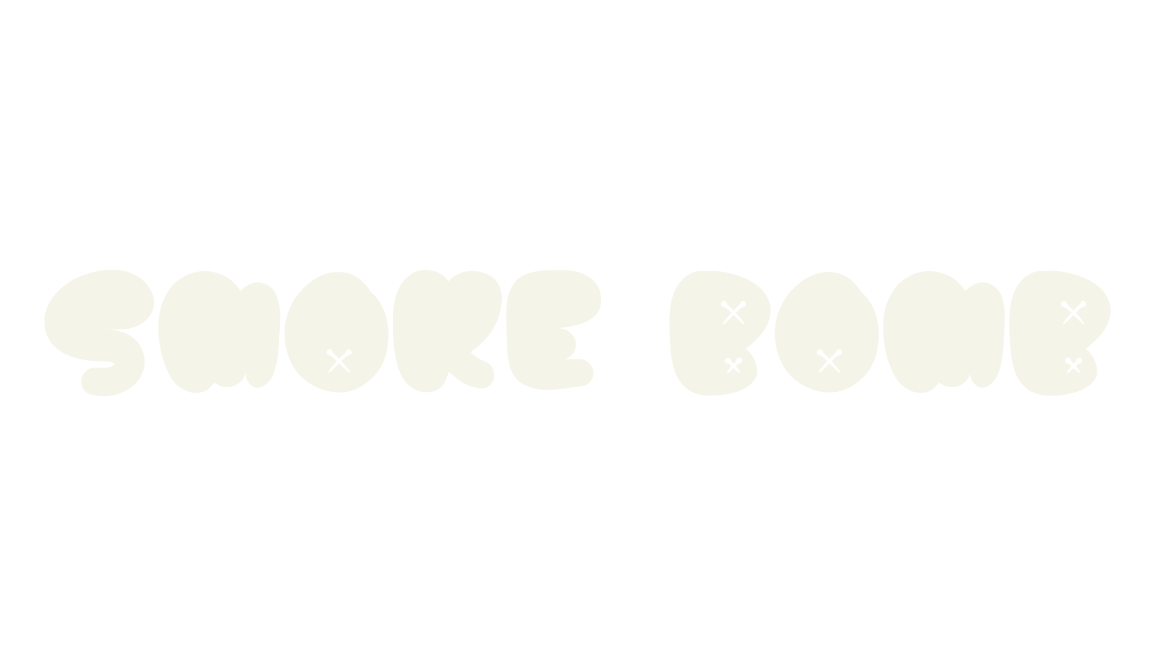 Smoke Bomb, funky font preview