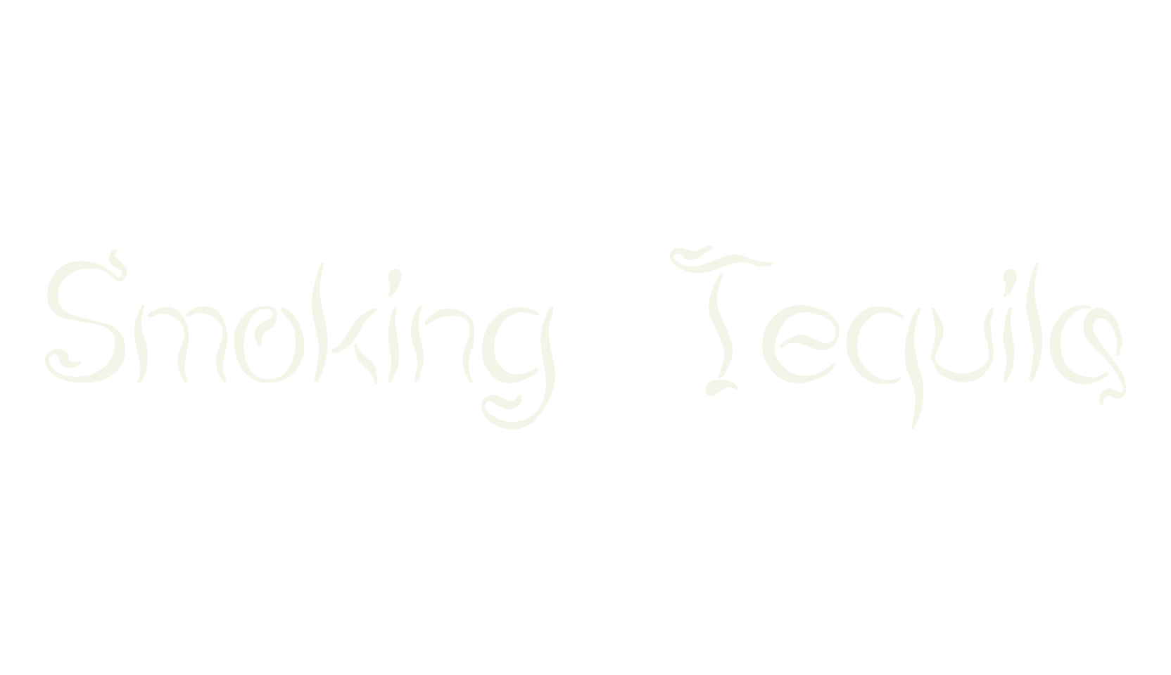 Smoking Tequila, display market font preview