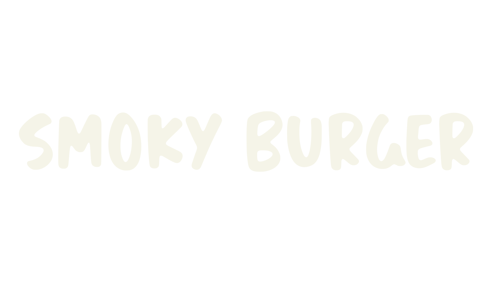 Smoky Burger, funky font preview