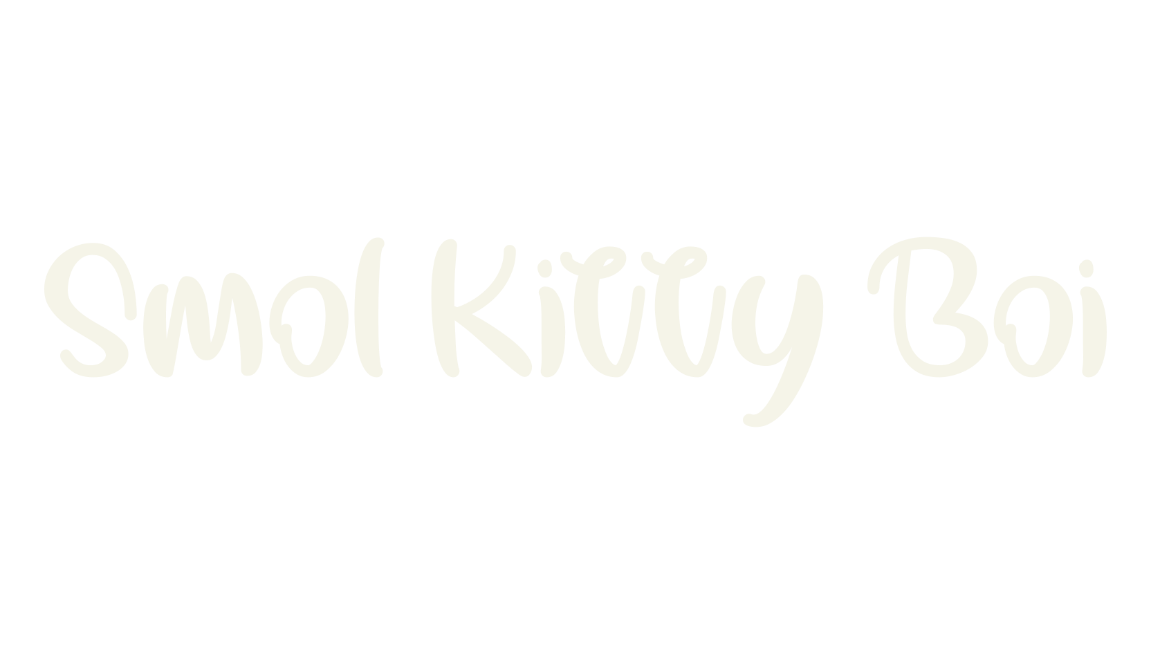 Smol Kitty Boi, fashion sign font preview