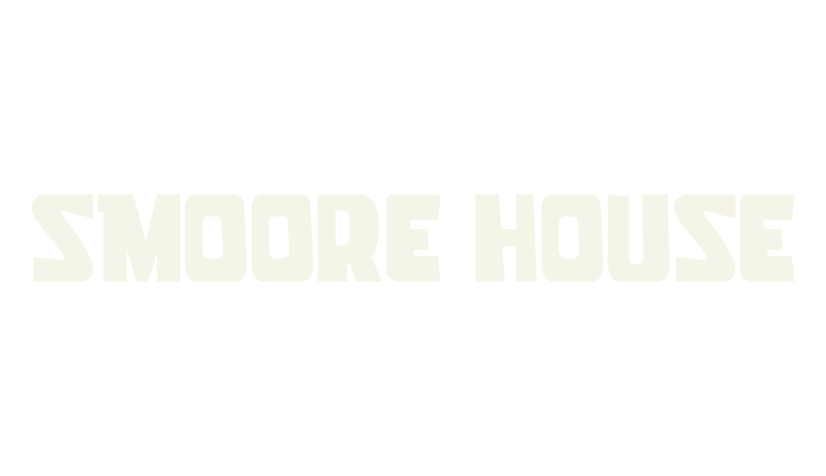 SMOORE HOUSE, gaming font preview