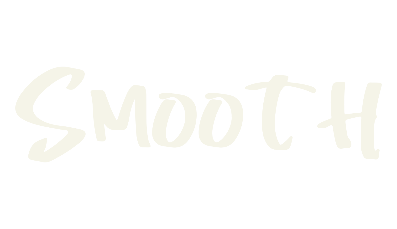Smooth, script font preview