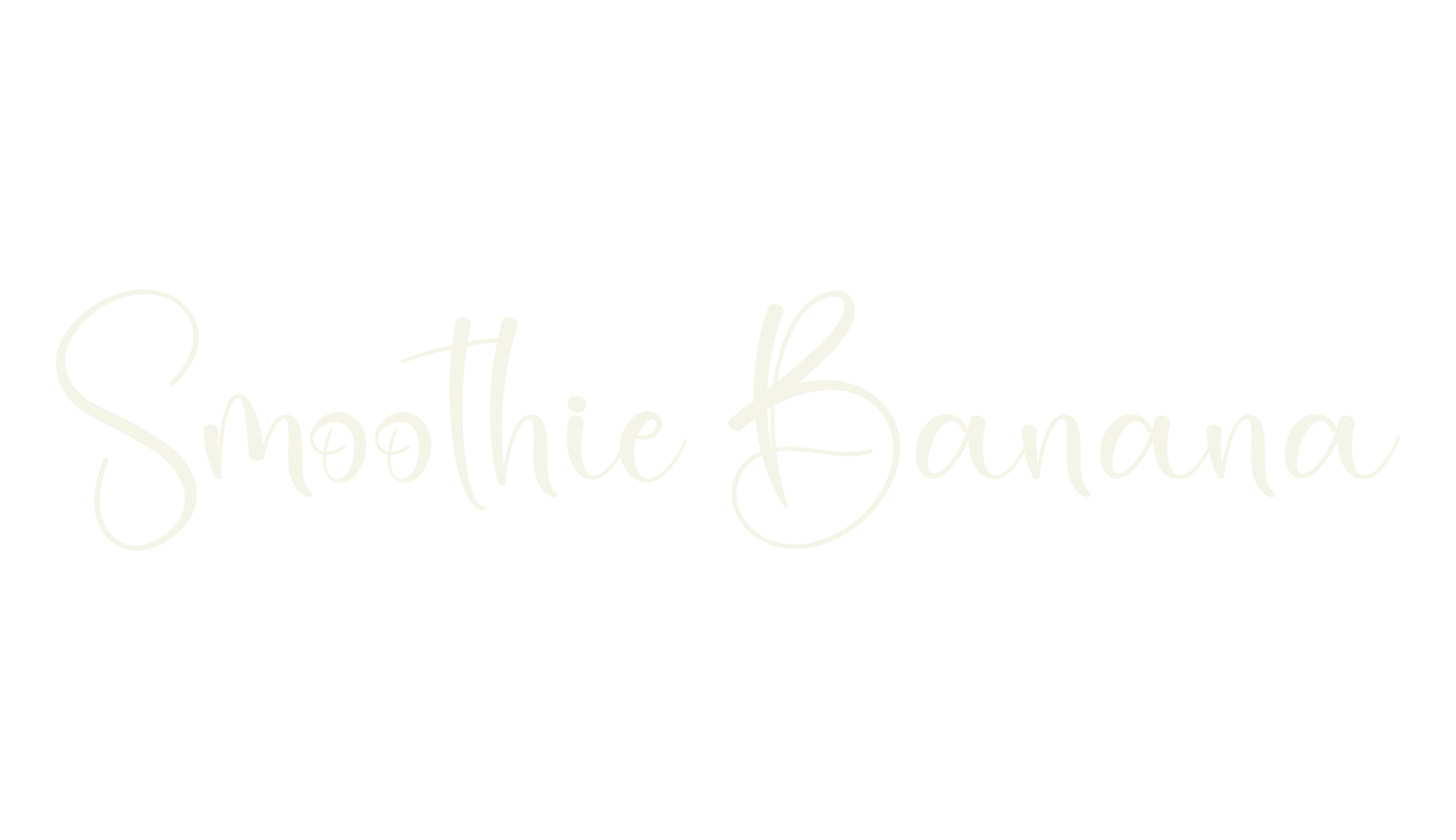 Smoothie Banana, calligraphy font preview
