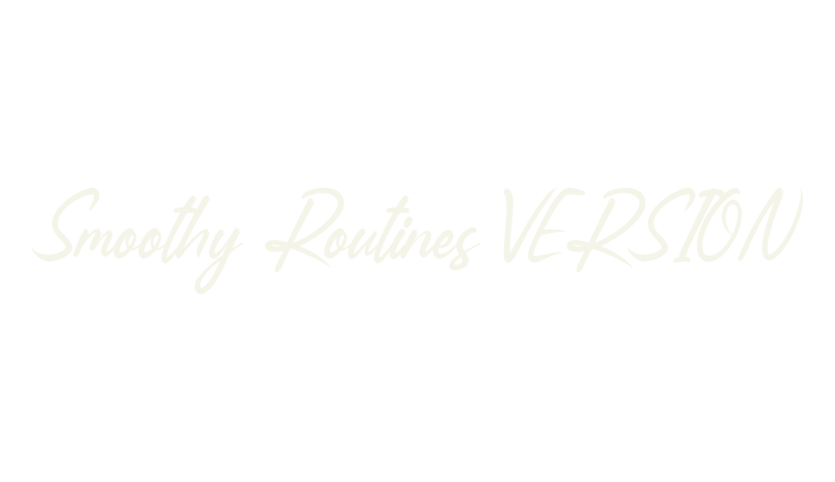 Smoothy Routines VERSION, script font preview