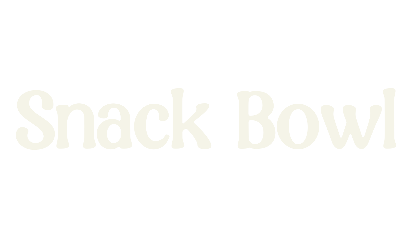 Snack Bowl, cool font preview