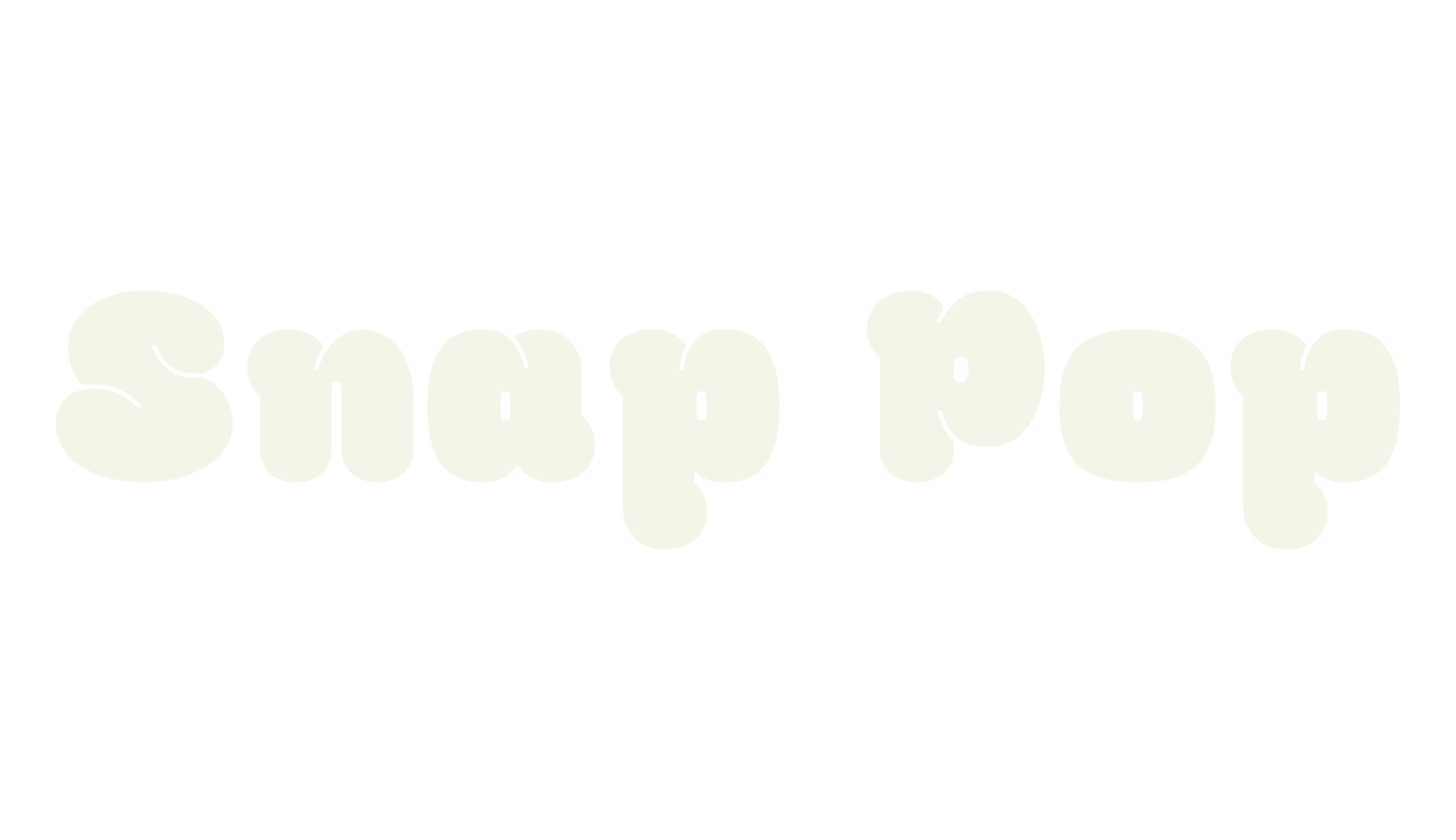 Snap Pop, bubble letters font preview