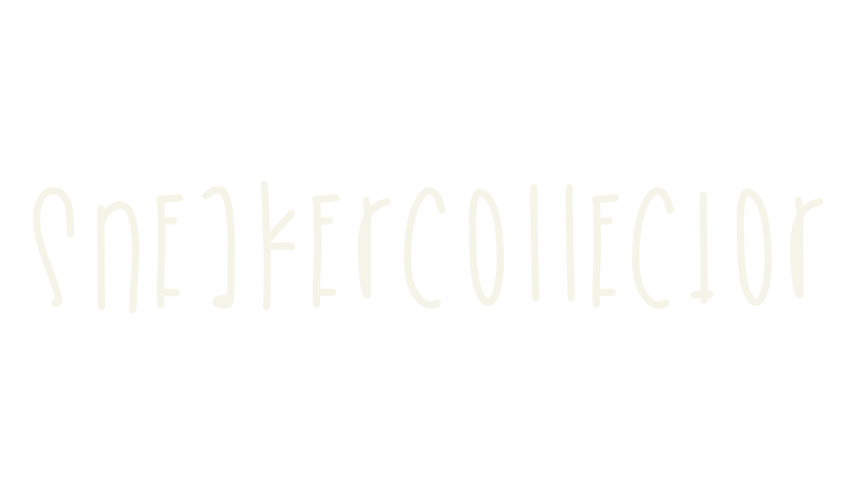SneakerCollector, handwritten font preview