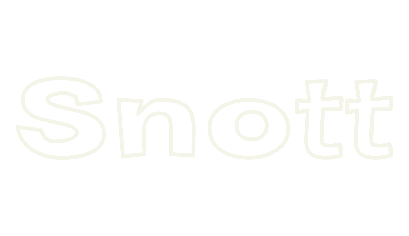 Snott, display market font preview