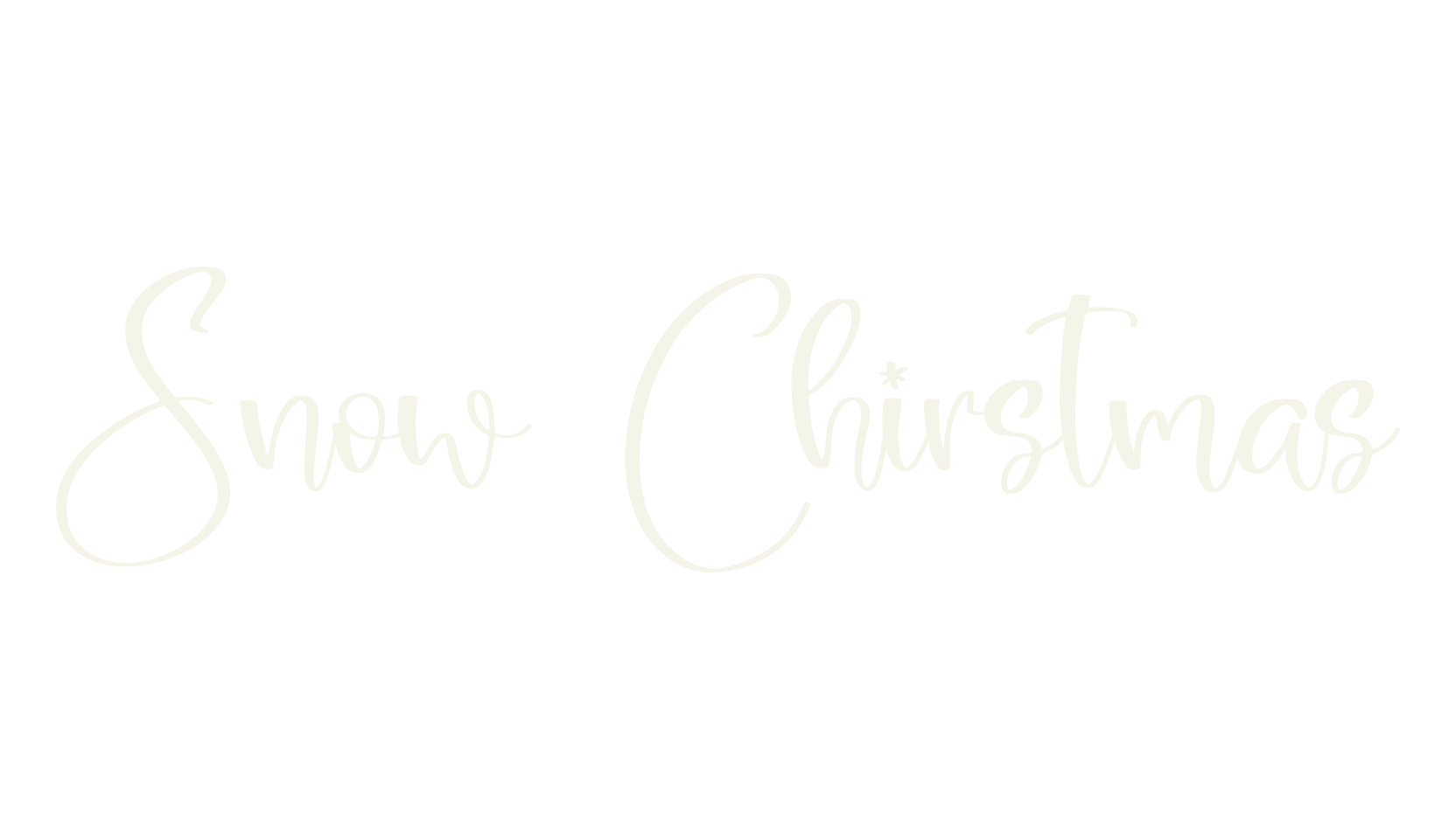 Snow Chirstmas, script font preview