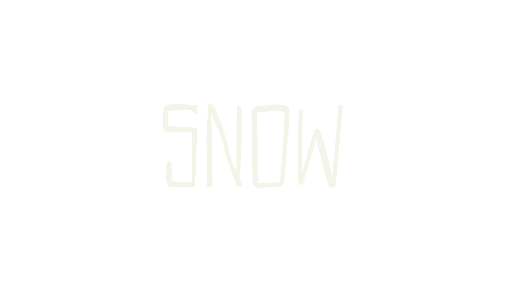SNOW, display font preview