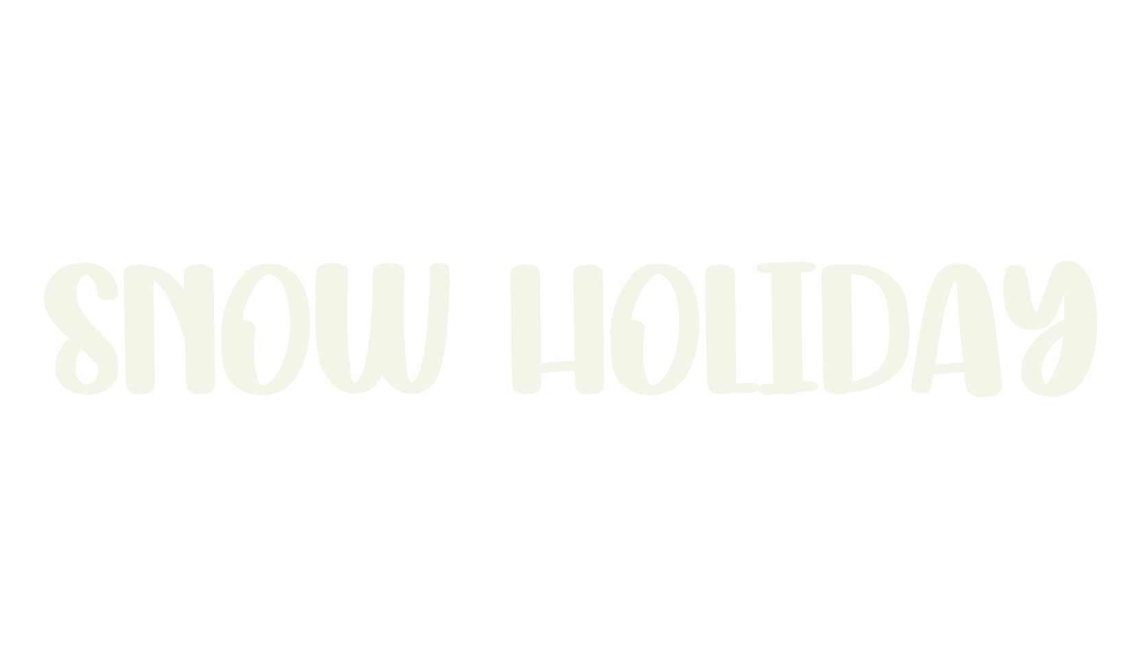 Snow Holiday, handwriting font preview