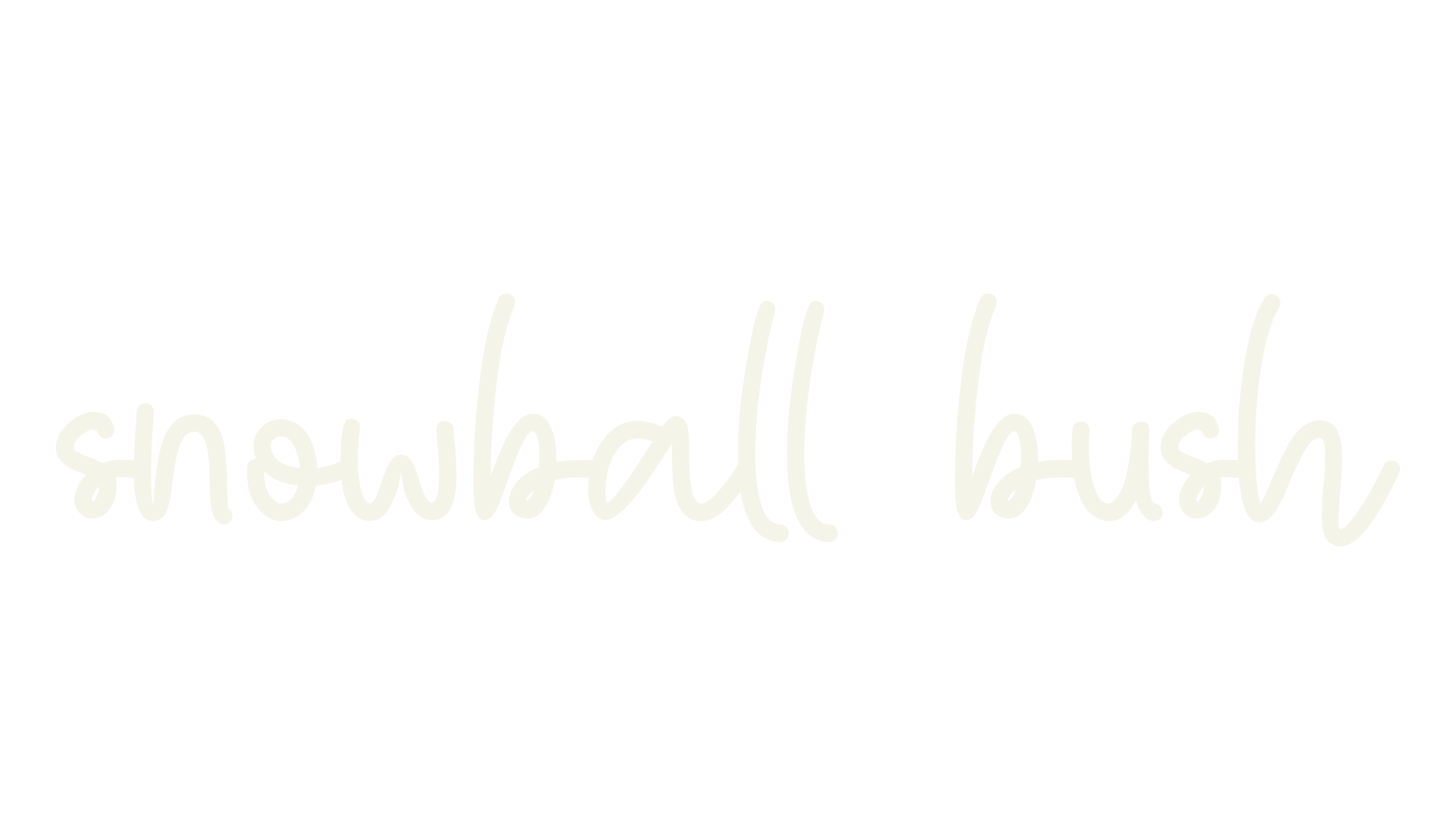 snowball bush, halloween font preview