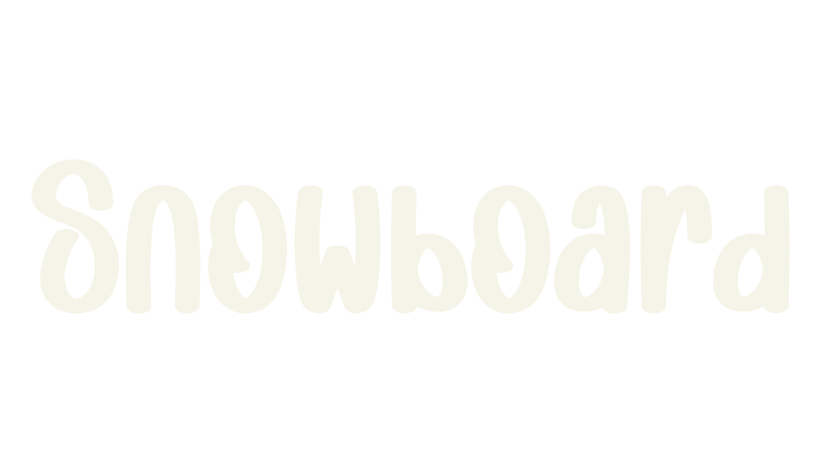 Snowboard, modern font preview
