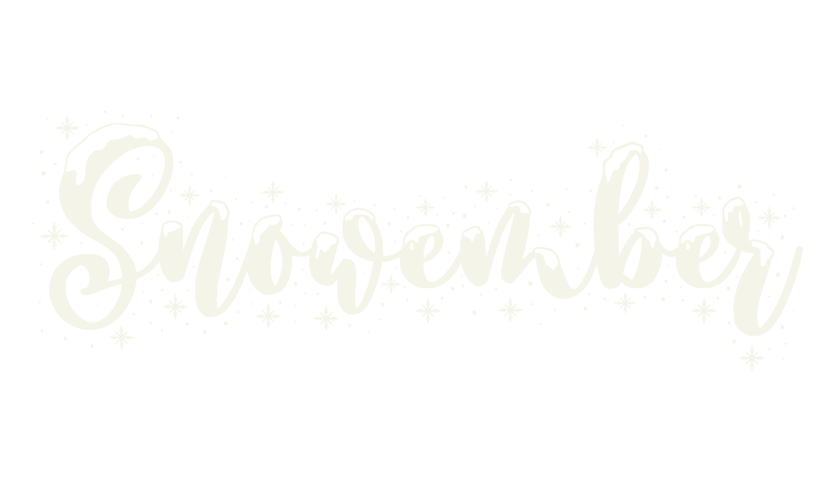 Snowember, snow font preview