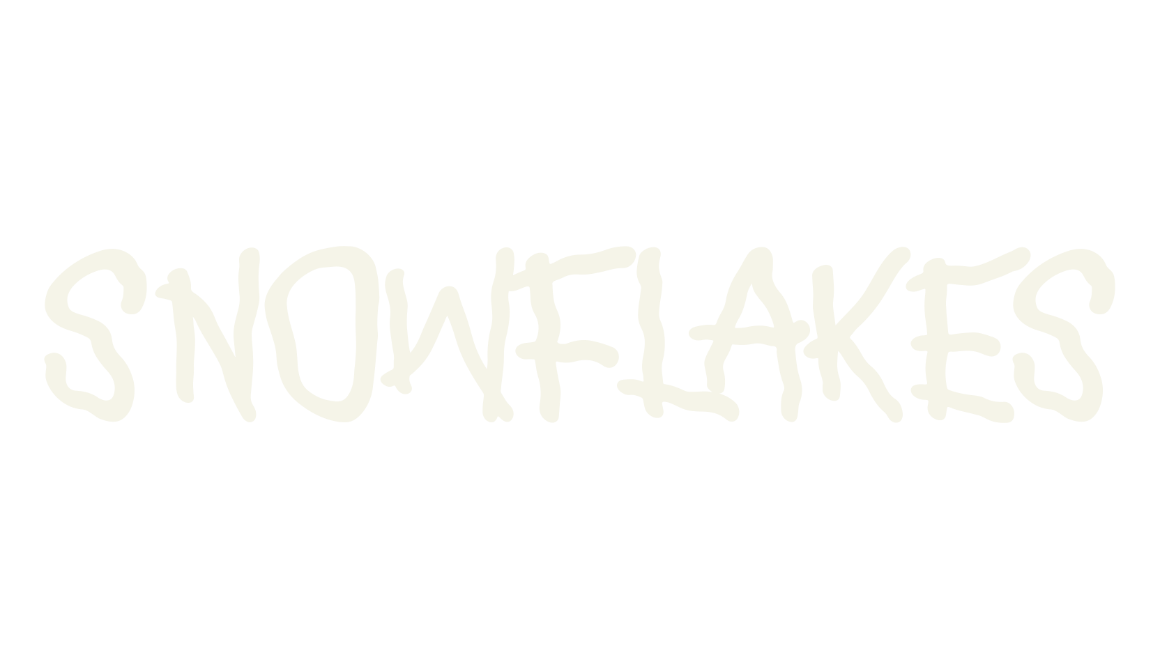 Snowflakes, thin font preview
