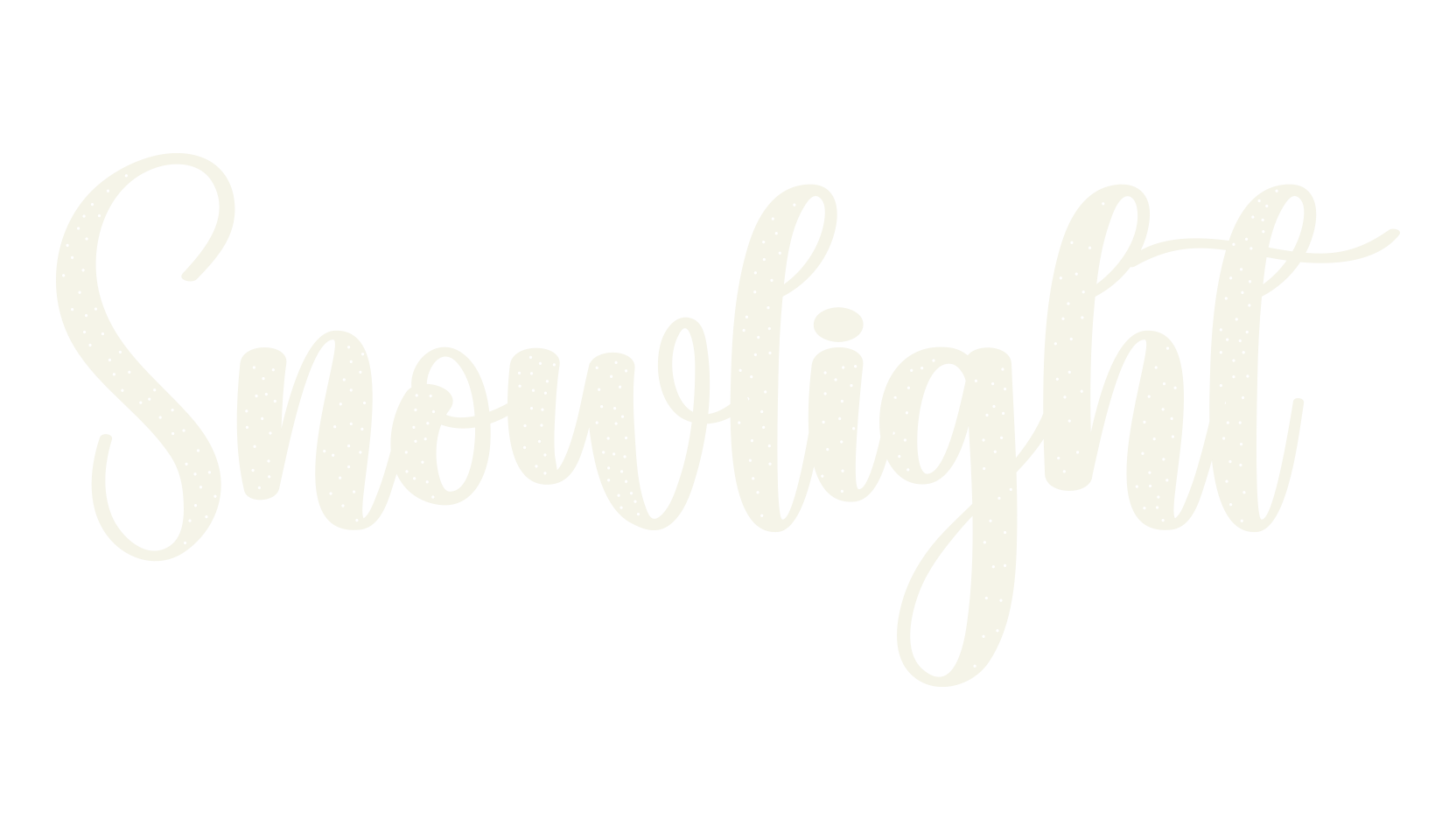 Snowlight, calligraphy font preview