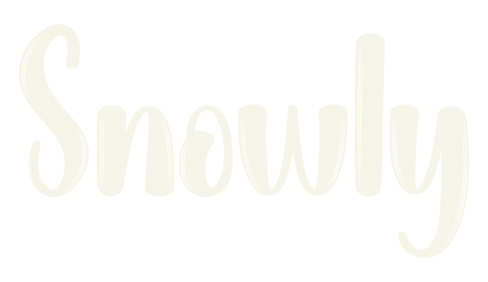Snowly, calligraphy font preview
