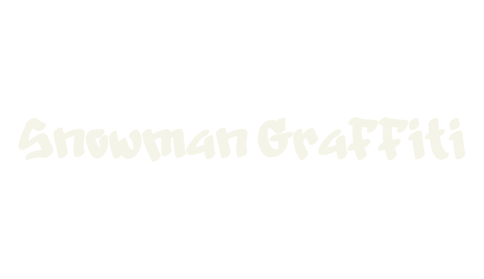Snowman Graffiti, autumn font preview