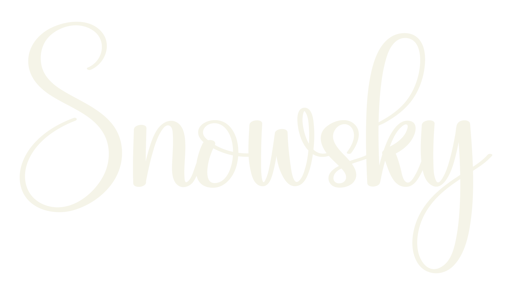 Snowsky, calligraphy font preview