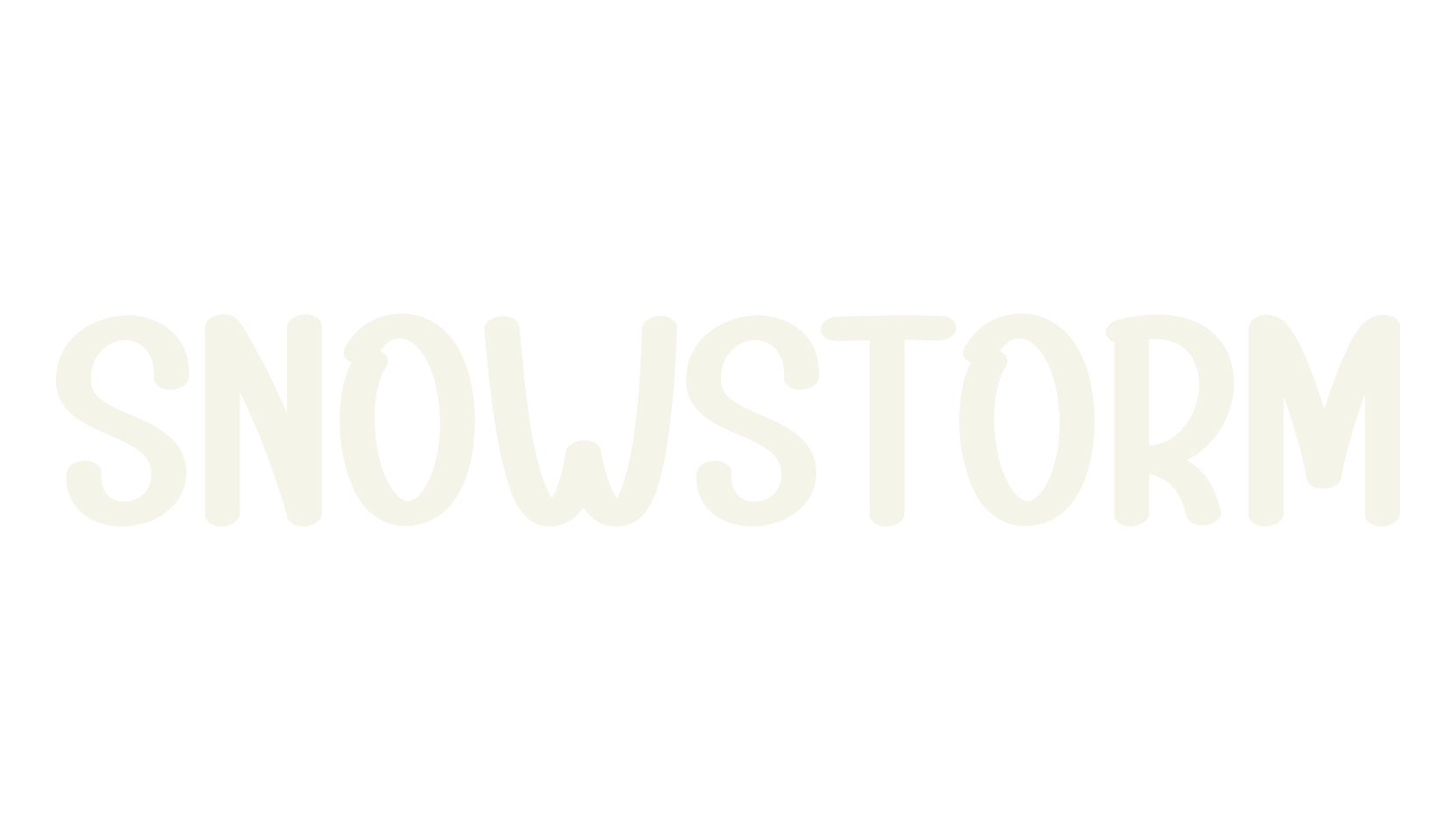 Snowstorm, christmas font preview