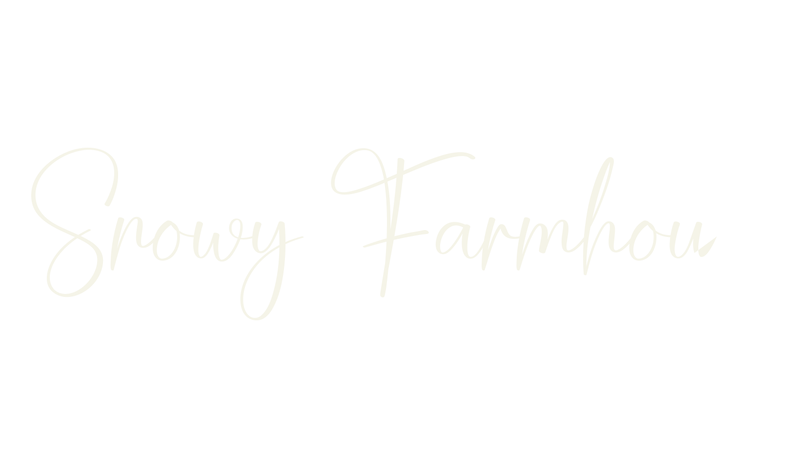 Snowy Farmhouse, calligraphy font preview