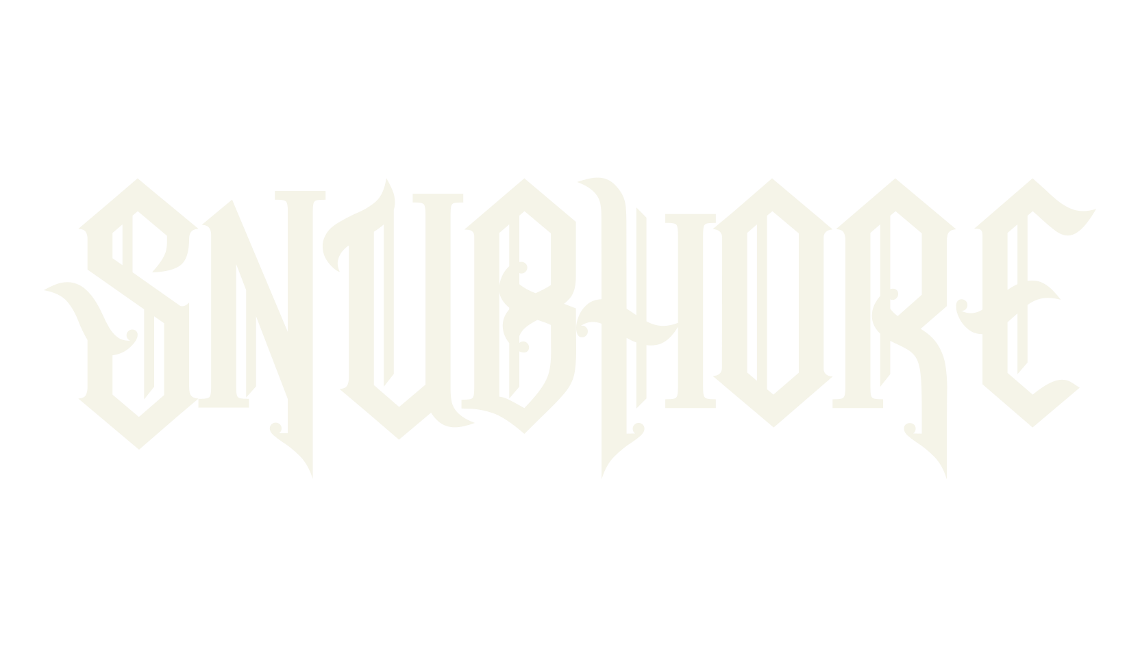 Snubhore, gothic font preview