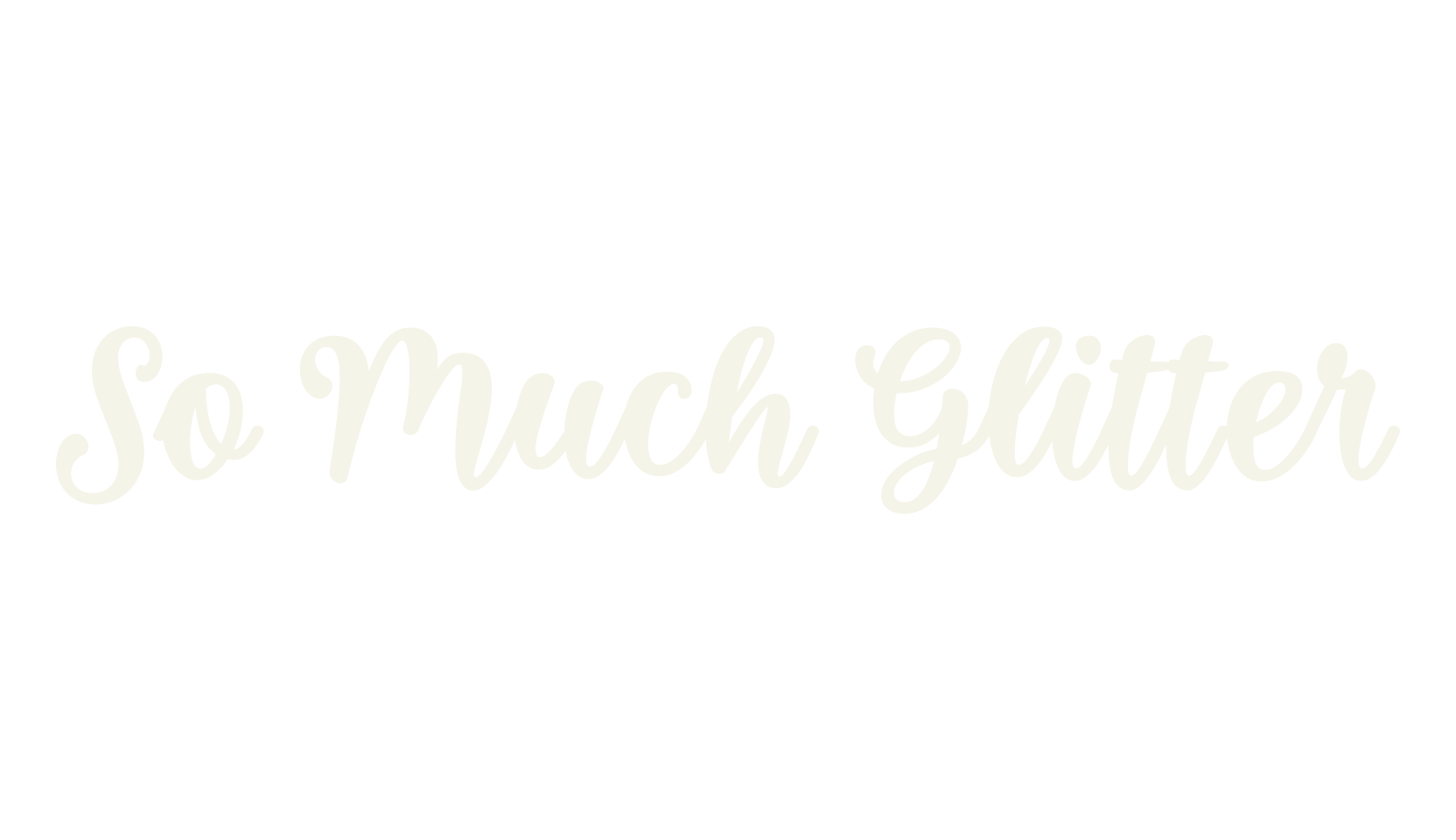 So Much Glitter, fashion script font preview