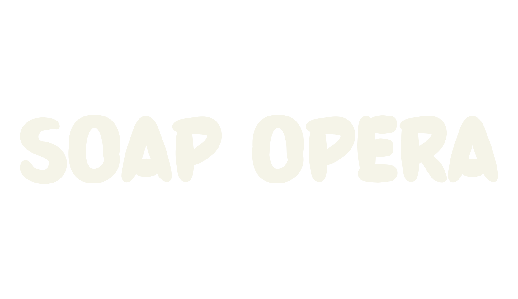 Soap Opera, brush font preview