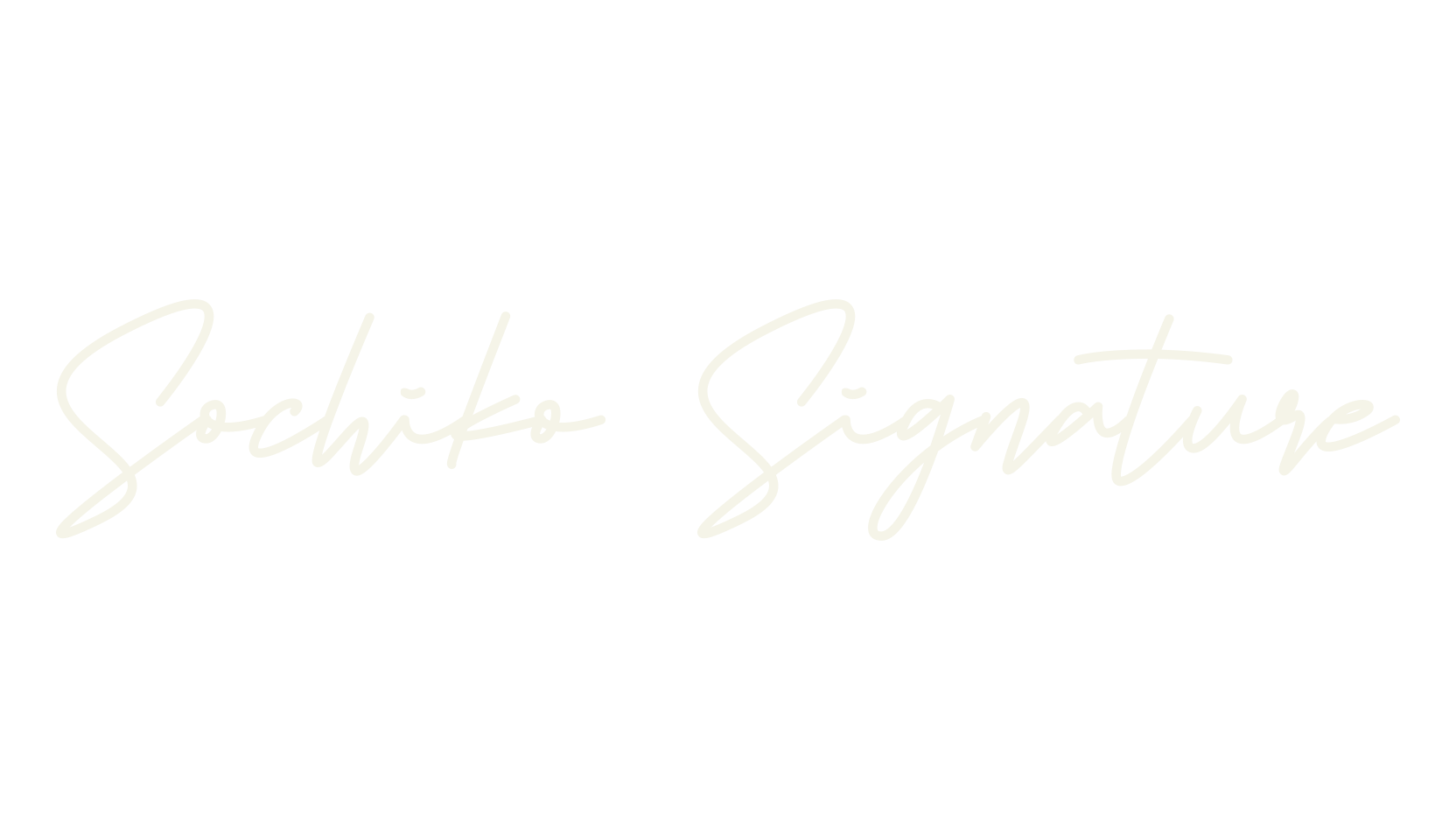 Sochiko Signature, cursive font preview