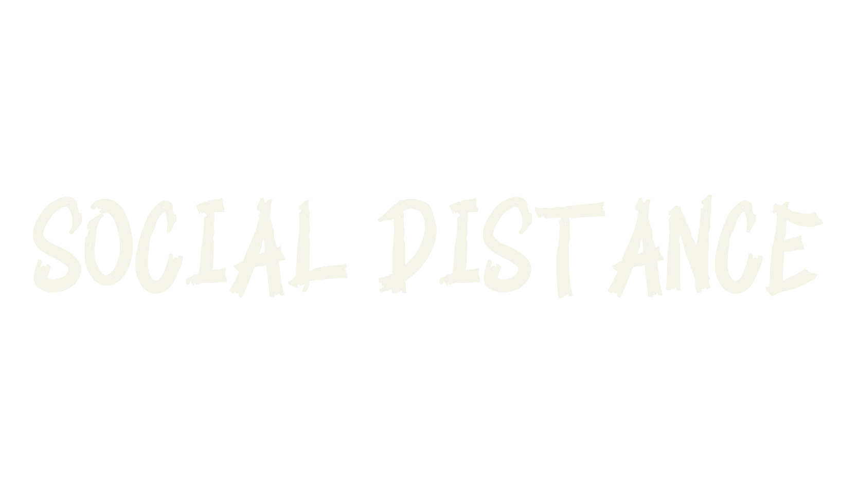 SOCIAL DISTANCE, bubble letters font preview