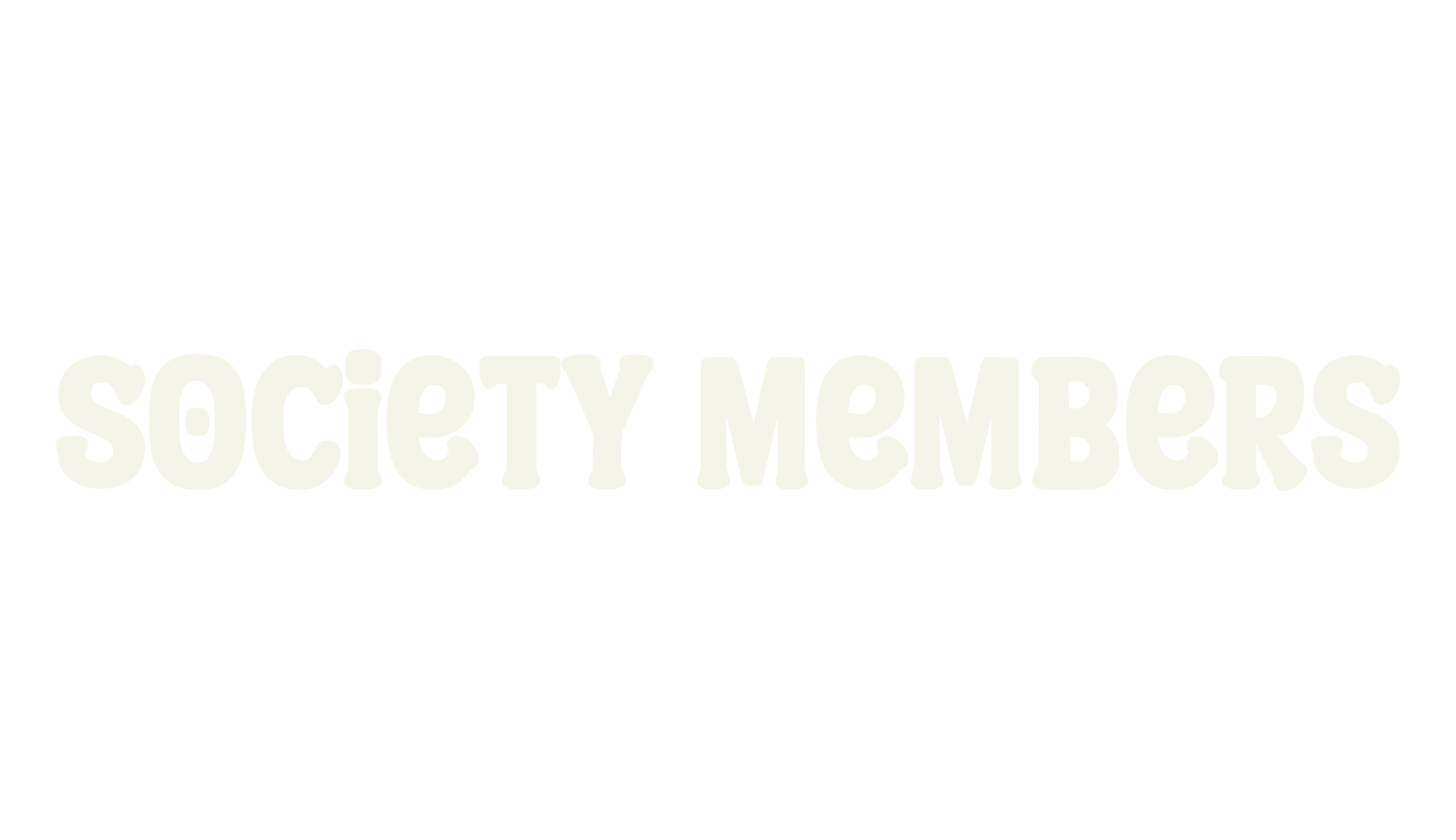 Society Members, display market font preview