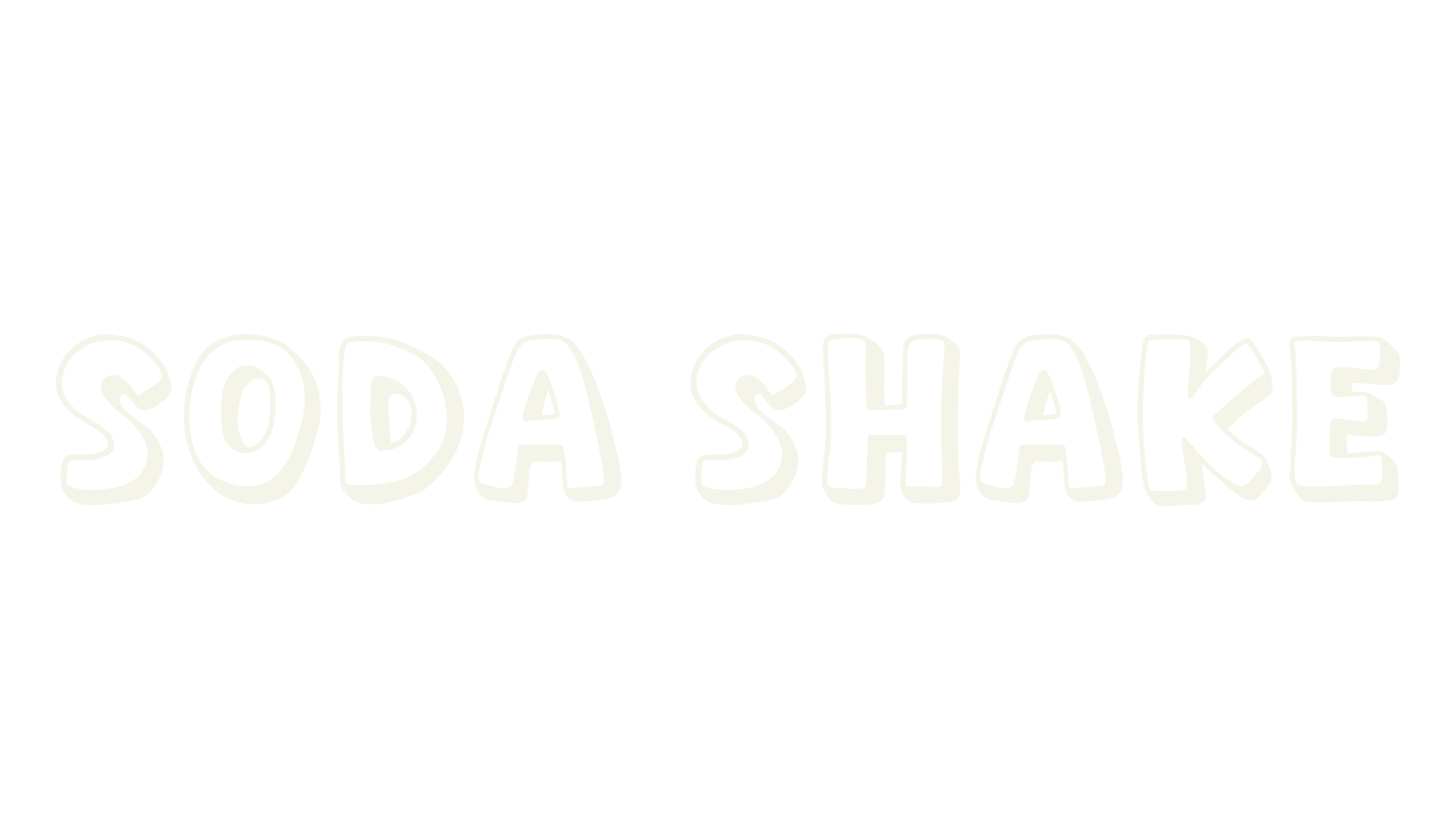 Soda Shake, display market font preview