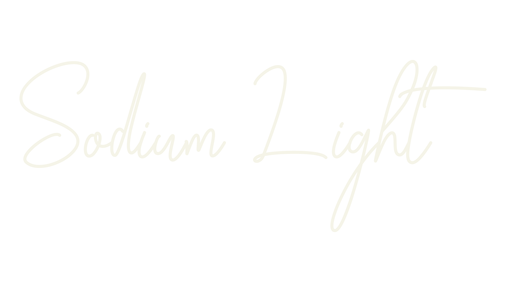 Sodium Light, neon font preview