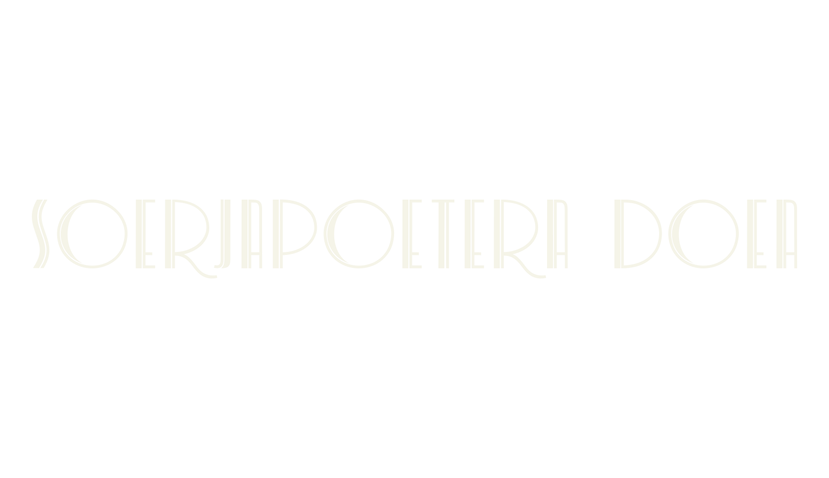 Soerjapoetera Doea, sans font preview
