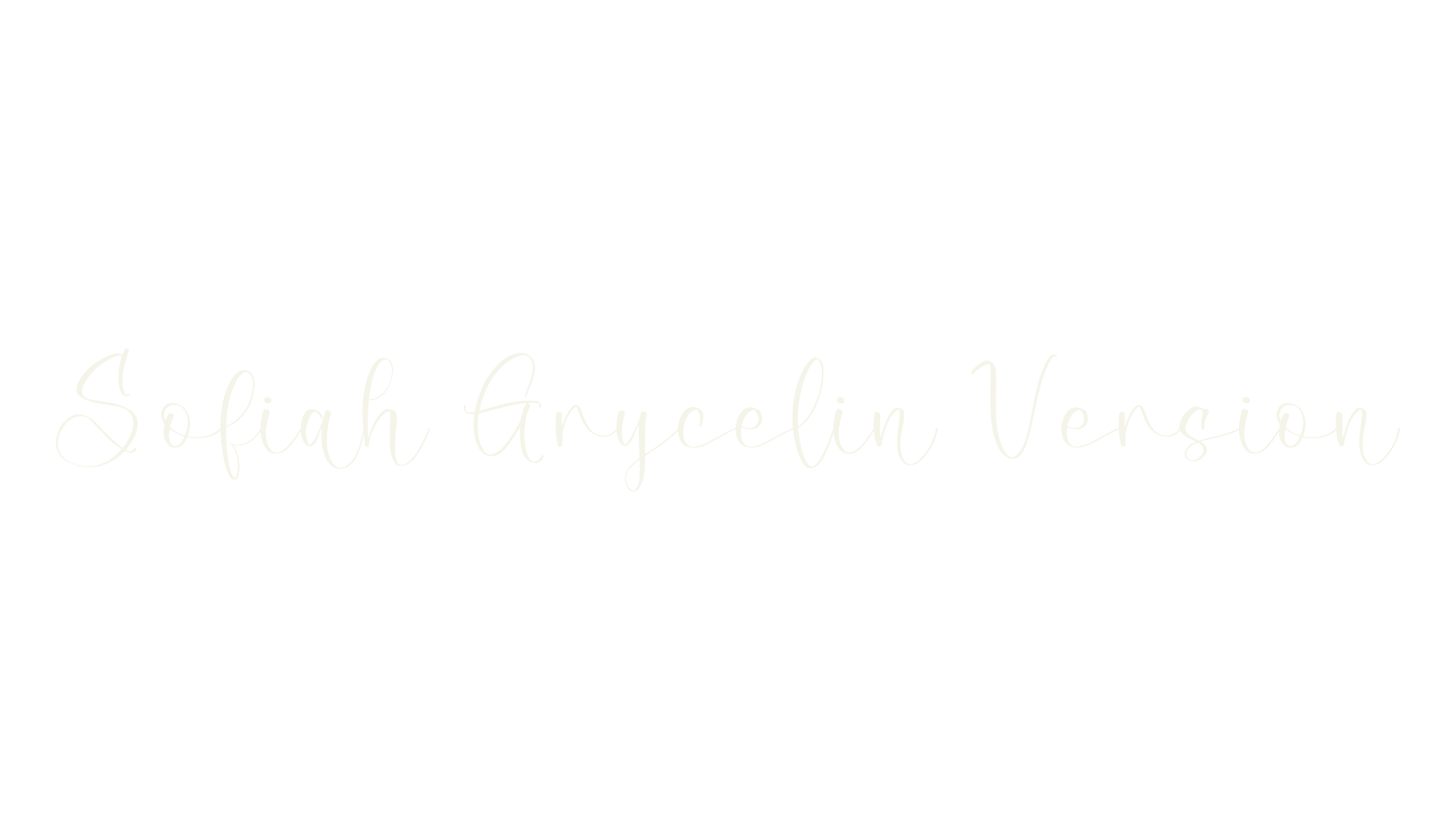 Sofiah Grycelin Version, script font preview