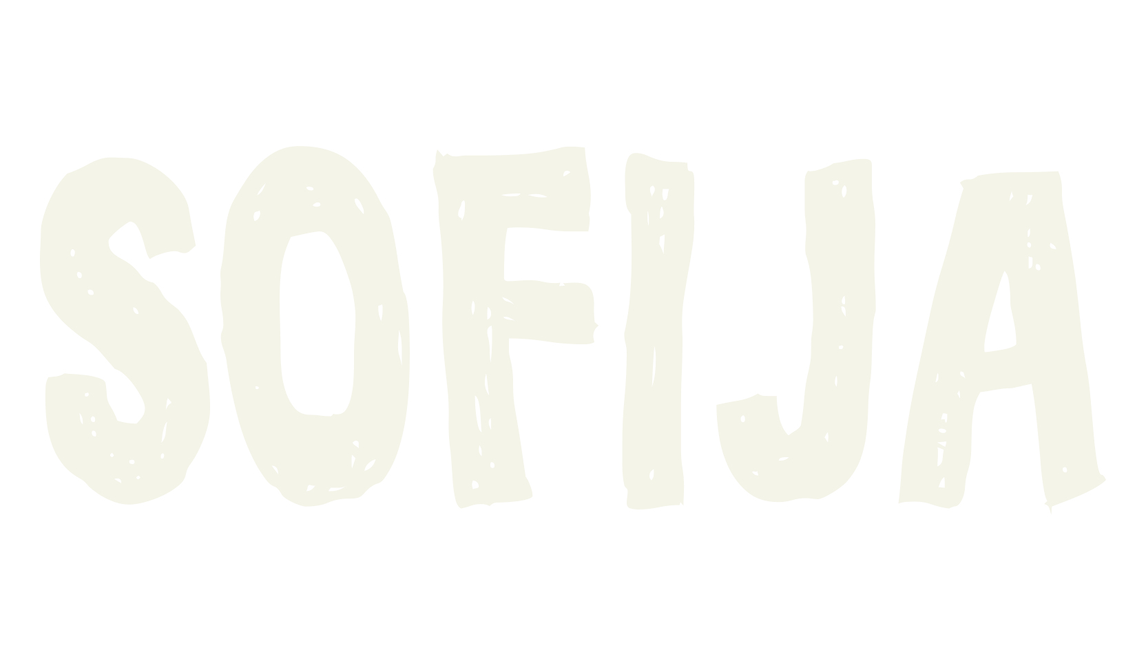 Sofija, hand drawn font preview