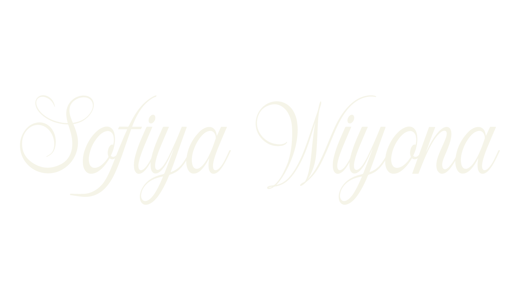 Sofiya Wiyona, calligraphy font preview