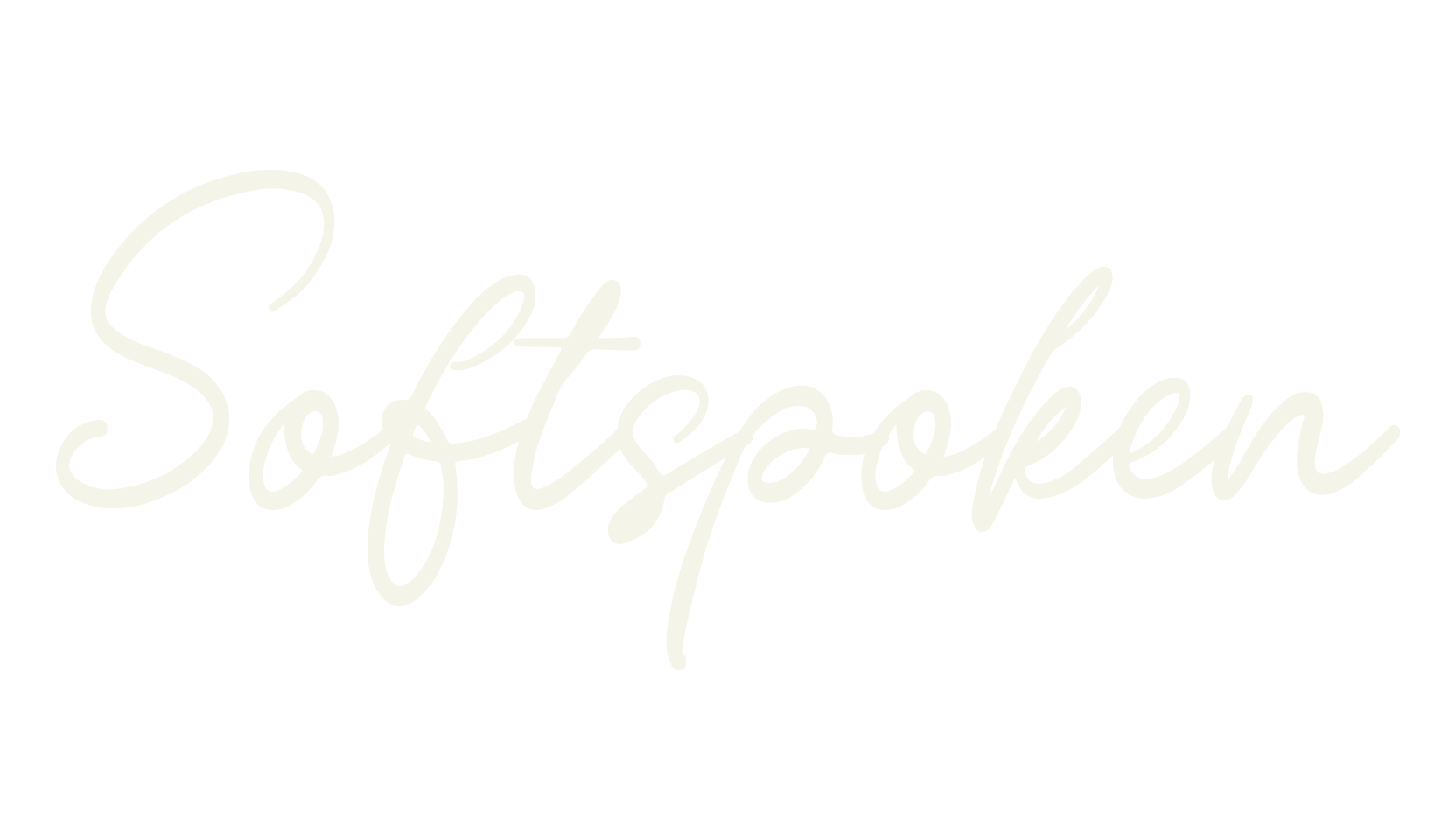 Softspoken, cursive font preview