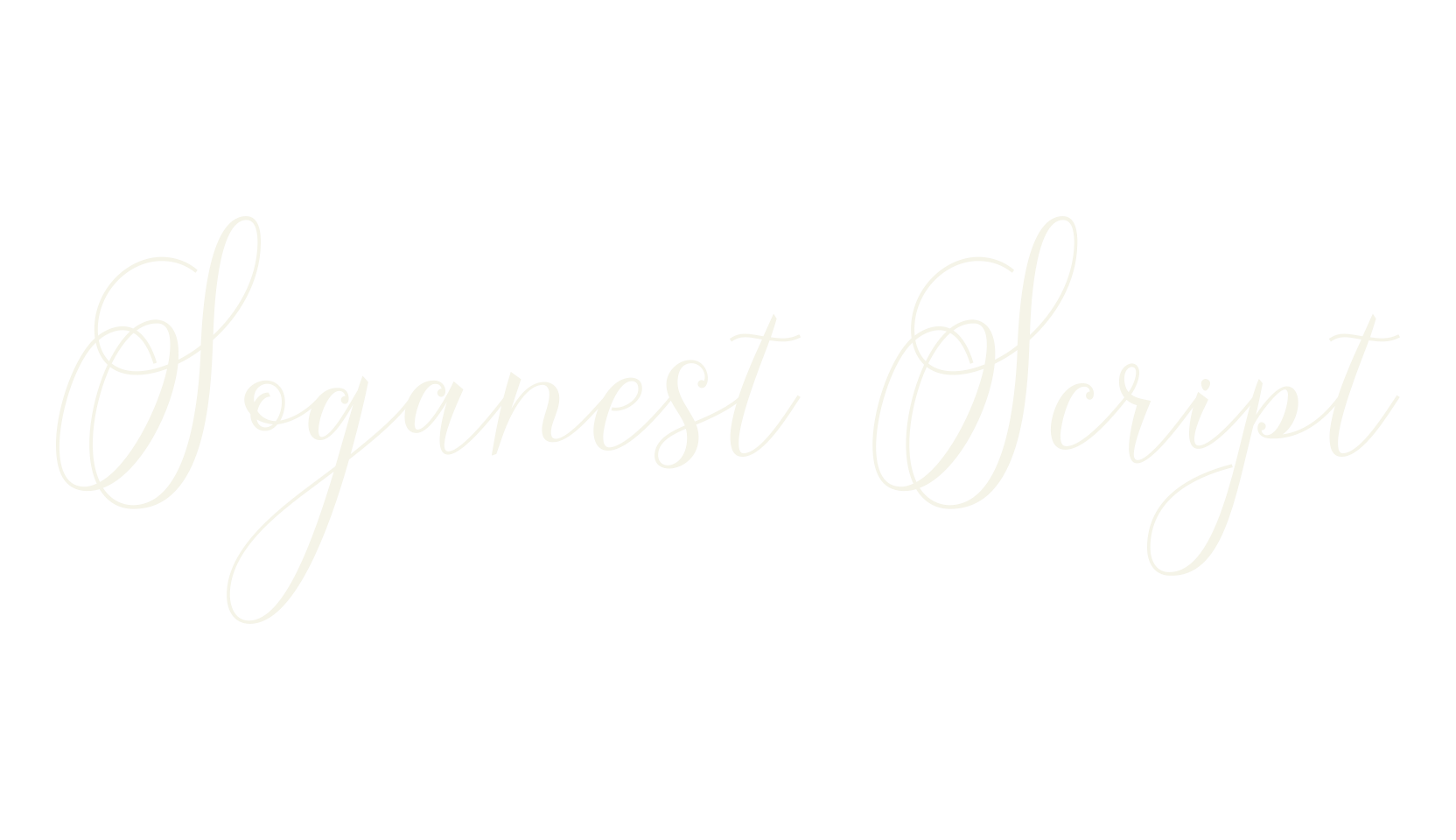 Soganest Script, script font preview
