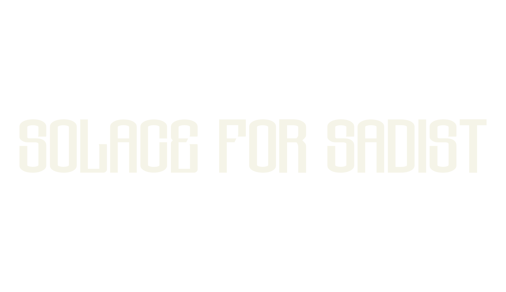 Solace for Sadist, sans font preview