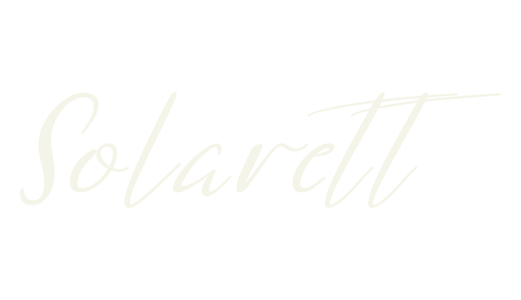 Solarett, cursive font preview