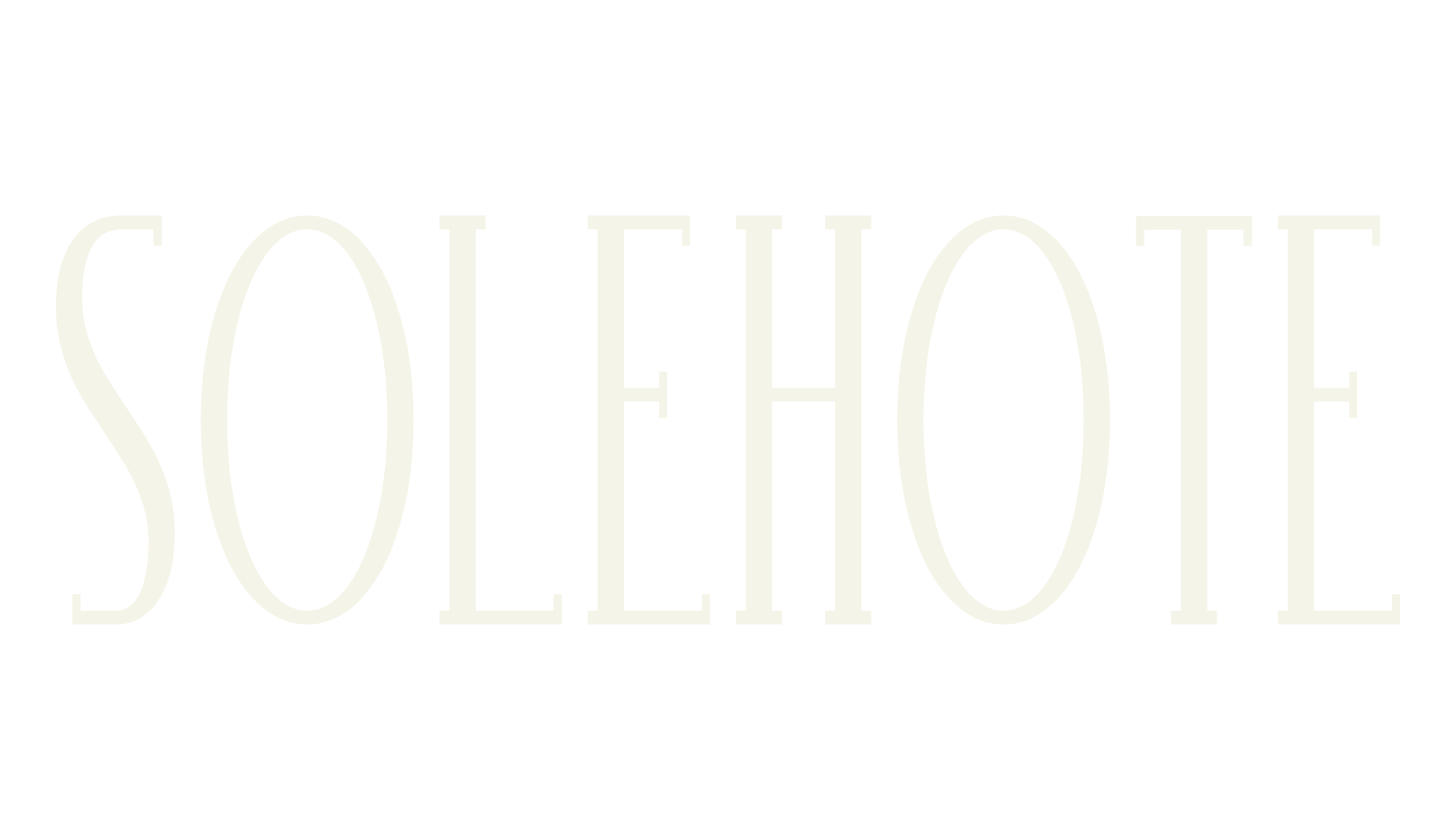 Solehote, text font preview