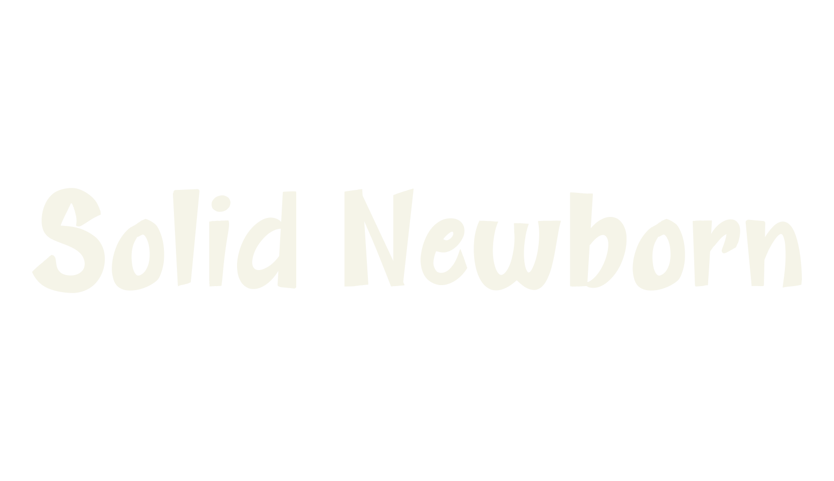 Solid Newborn, movies font preview